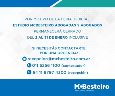 Importante: Feria Judicial